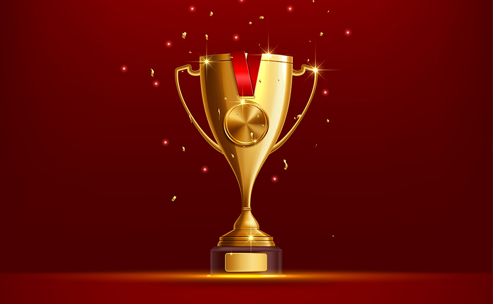 一款精美的奖杯插画矢量