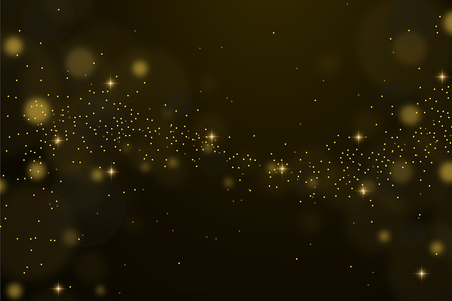 3幅金色粒子背景矢量素材