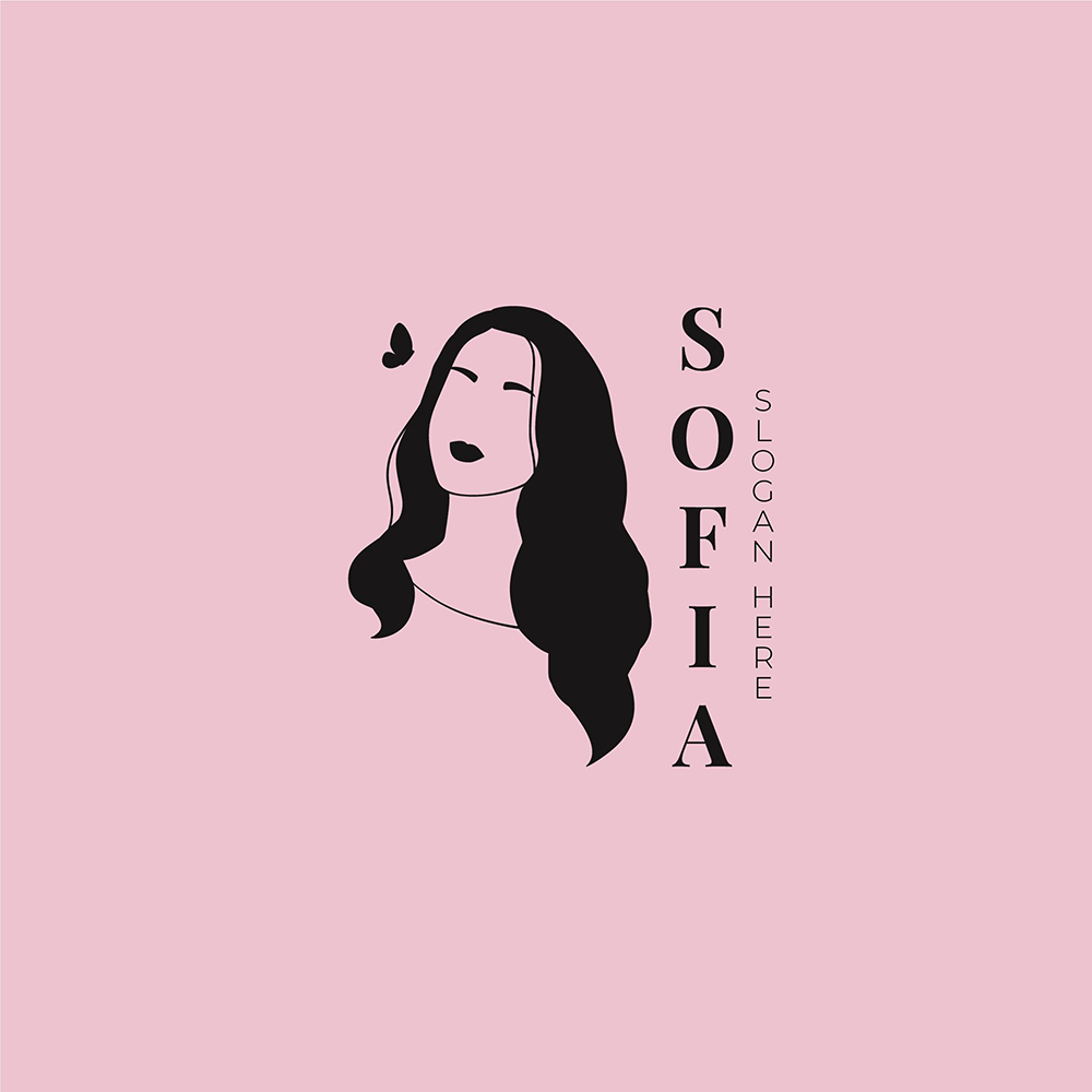 26个可以当logo的年轻女性剪影图形设计