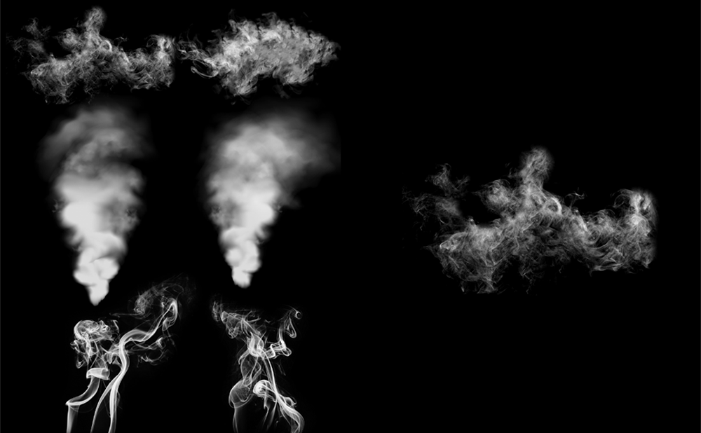 烟雾效果透明免抠元素PSD