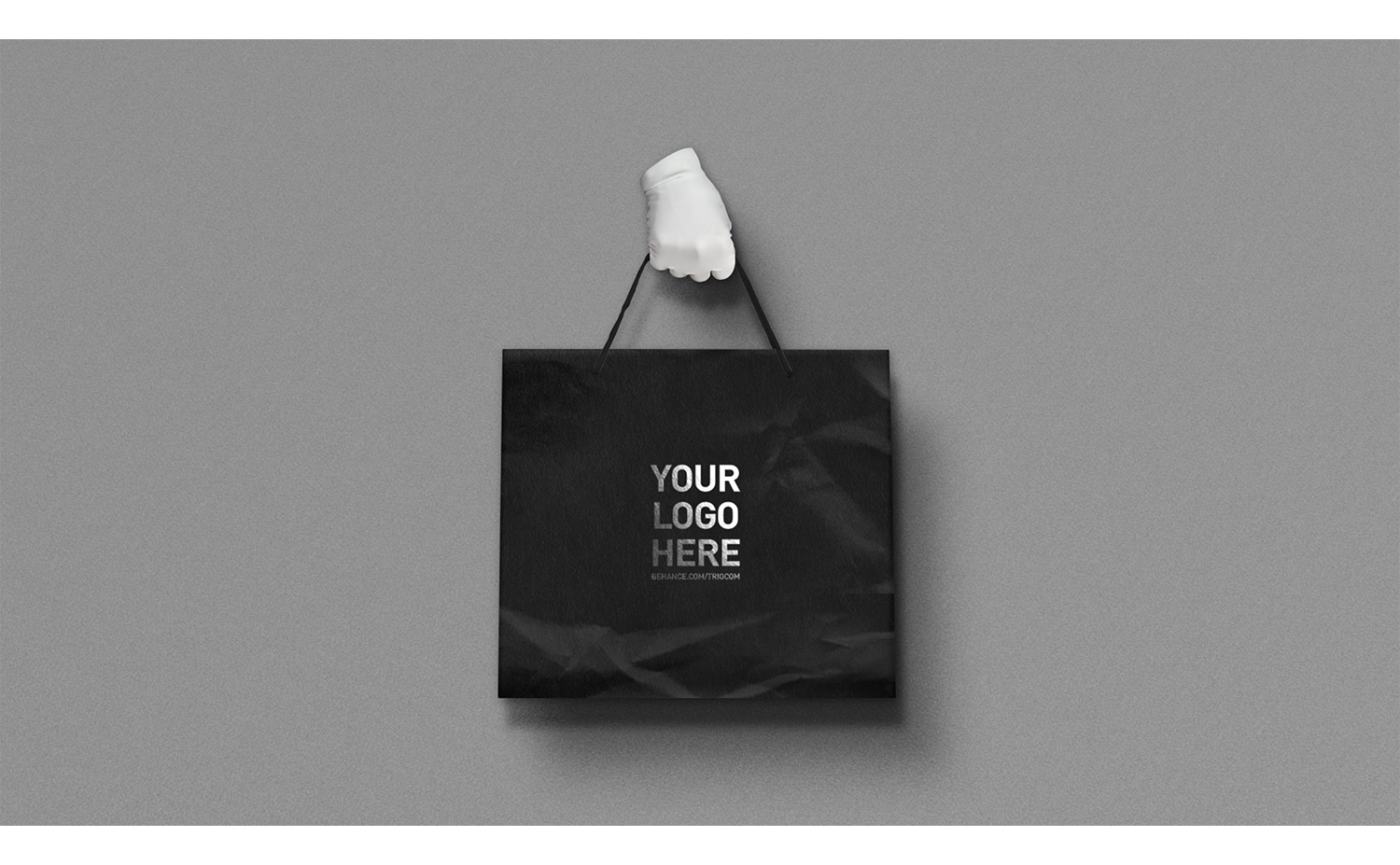 烫金纸质手提袋样机效果图PSD