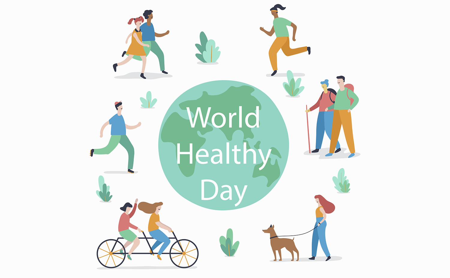 世界地球日矢量素材