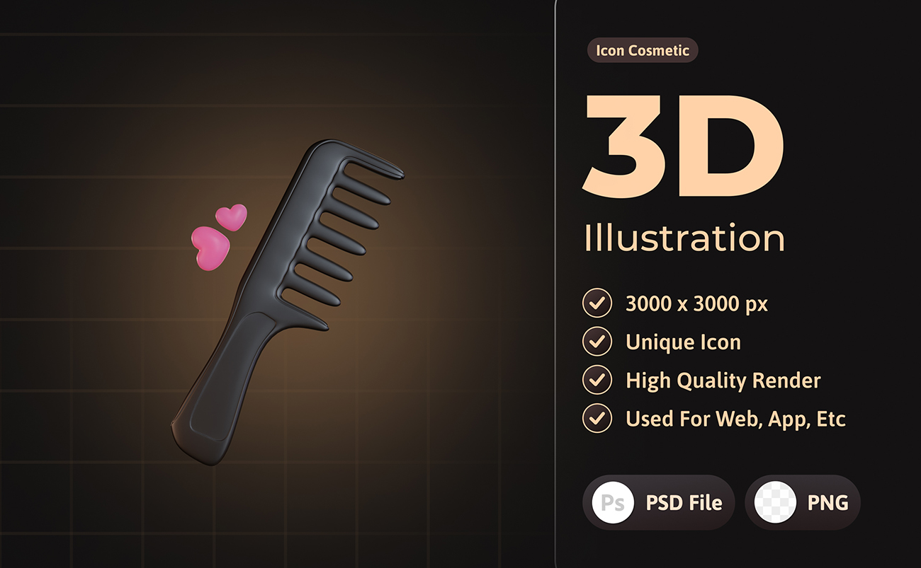 10套精美3D化妆品主题渲染插画PSD