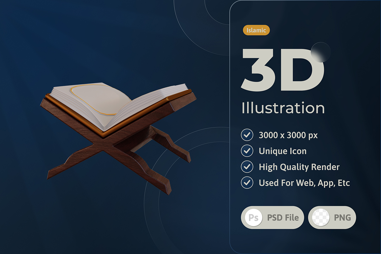 3D木制木质架子上打开的魔法书籍书本