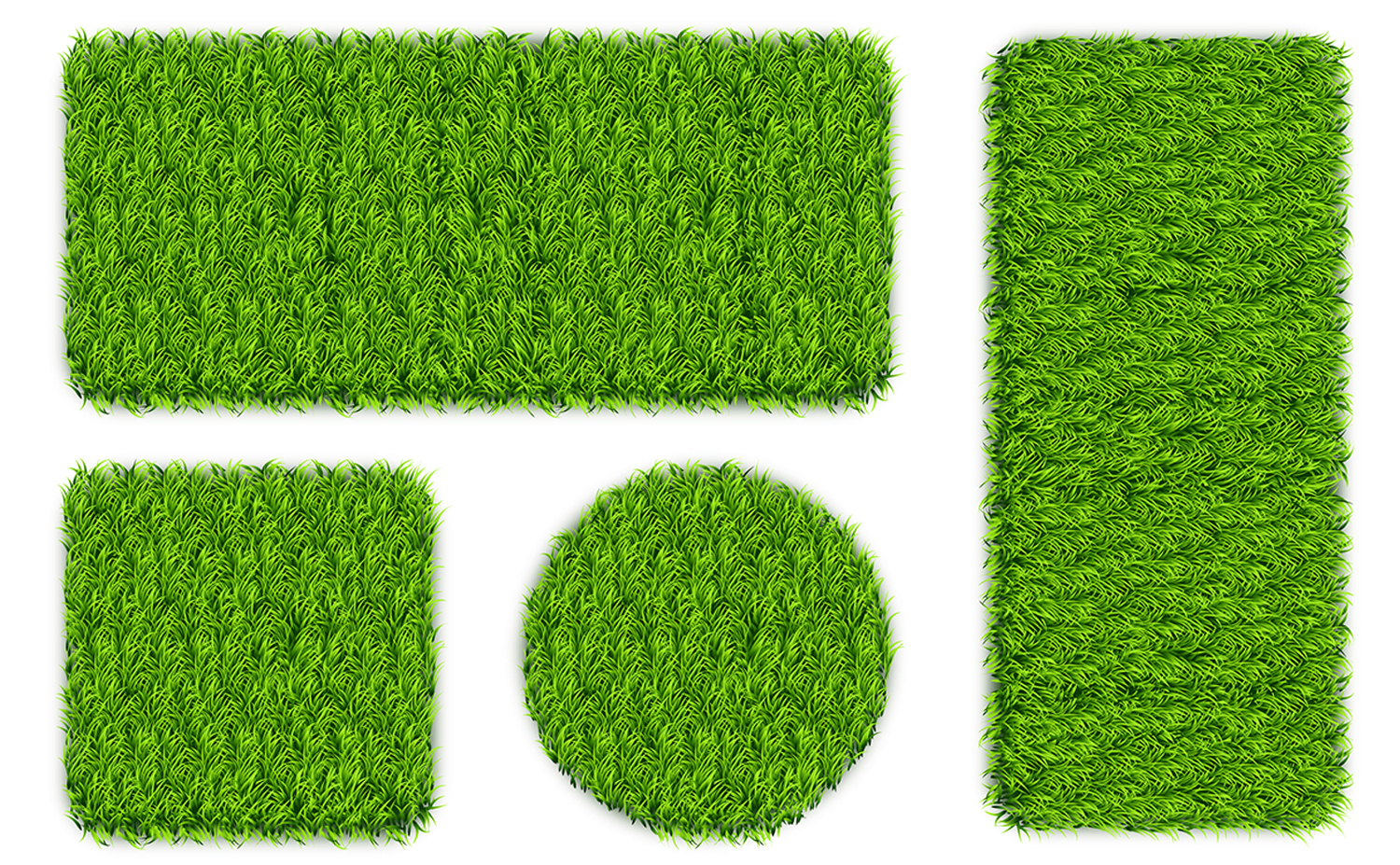 绿色草坪草地矢量背景素材