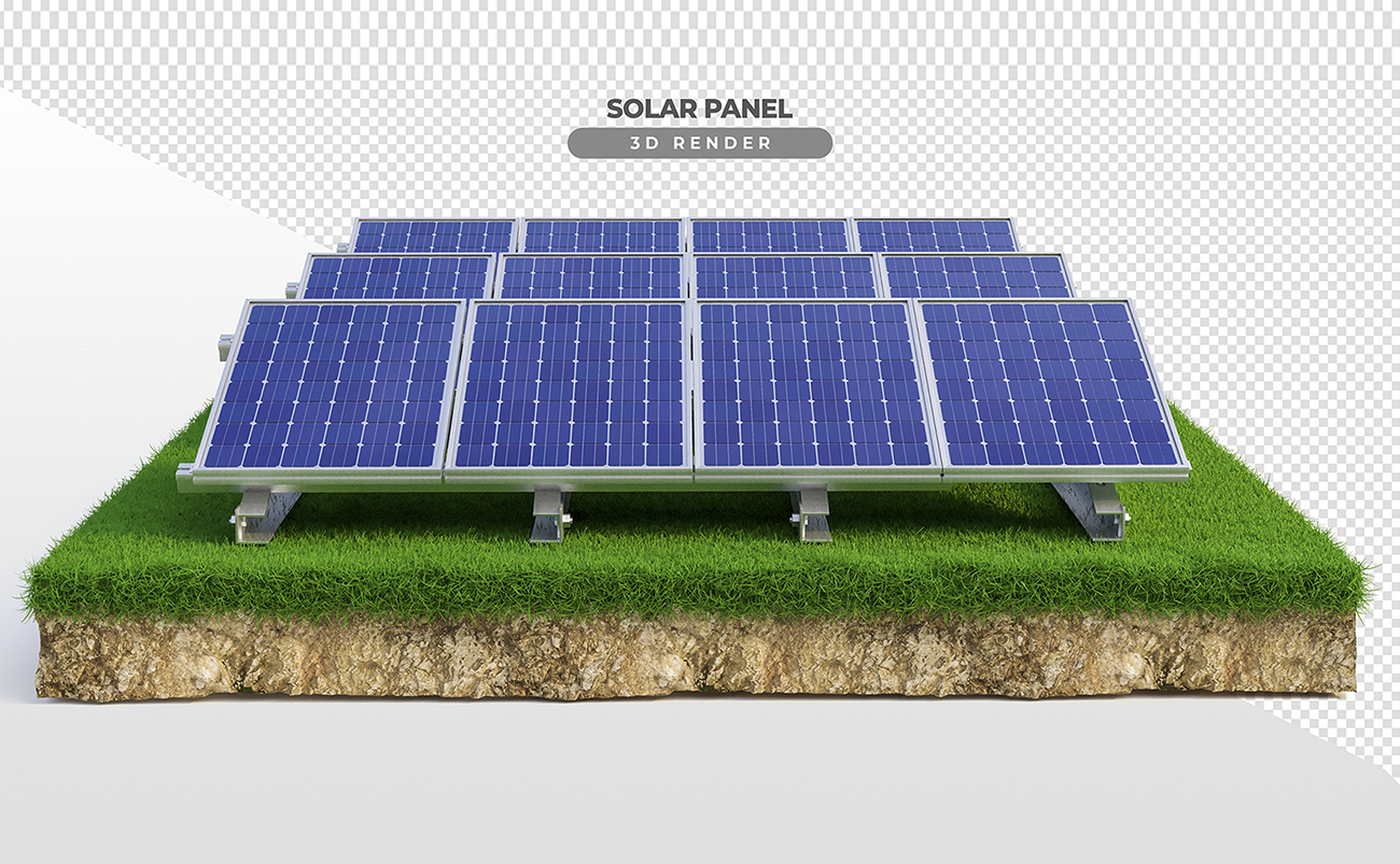 太阳能+草地高清PSD分层素材