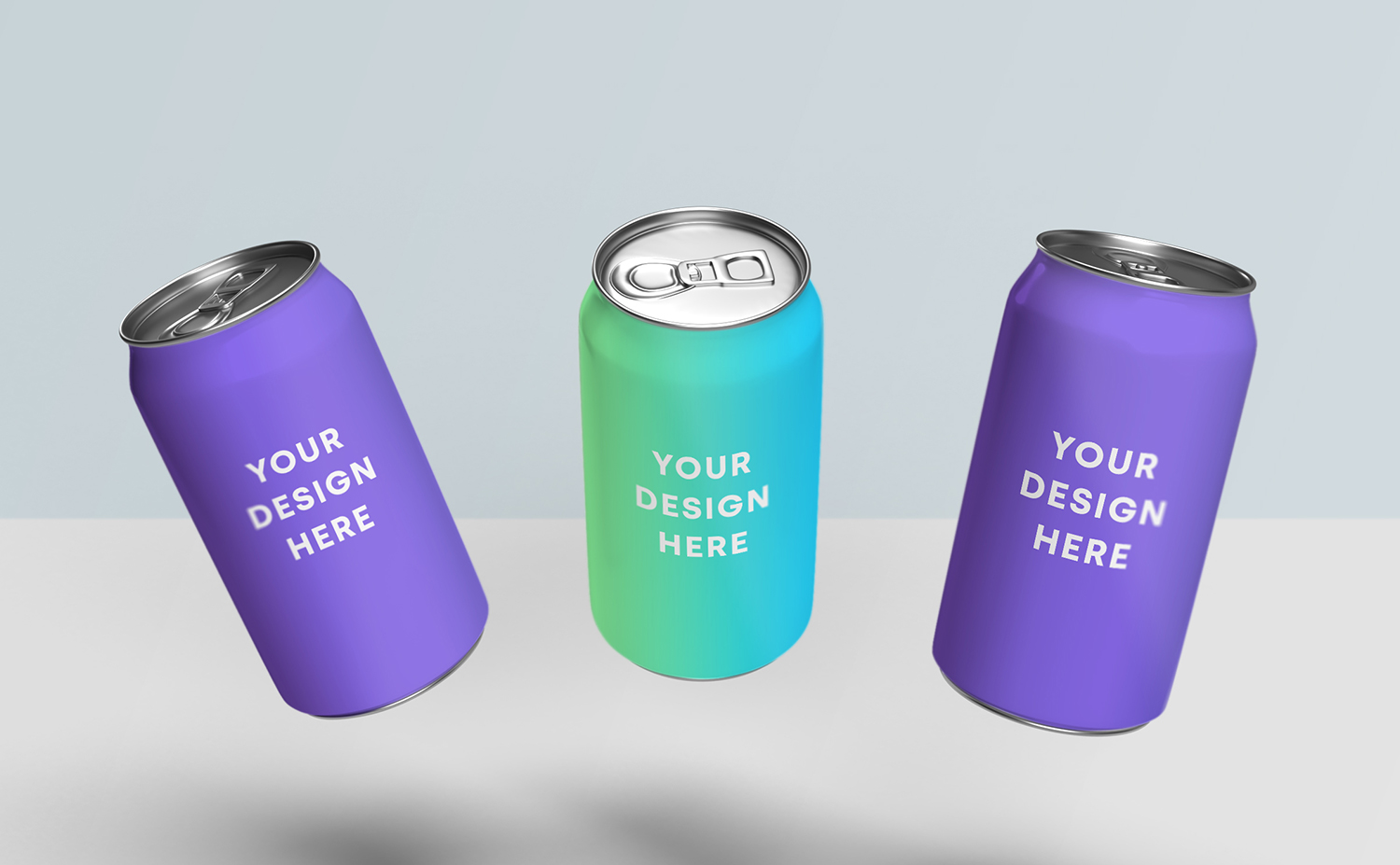 易拉罐样机素材饮料效果图PSD
