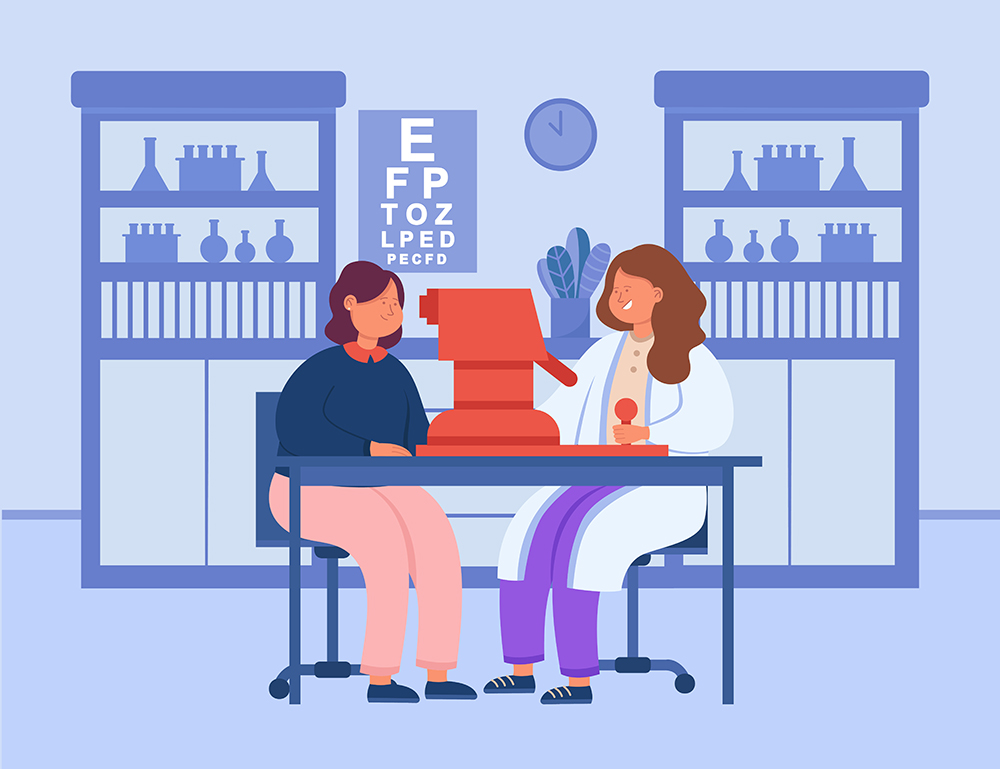 眼科医疗主题系列插画素材包