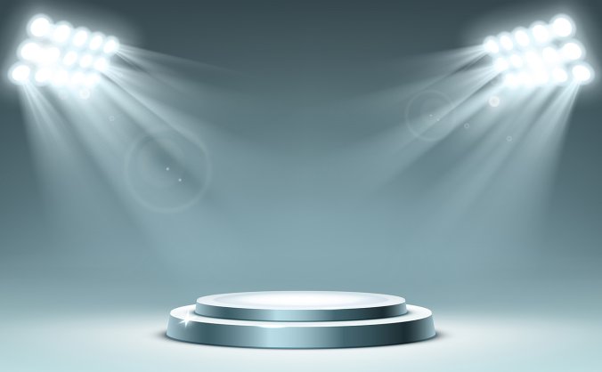 舞台灯光矢量氛围图