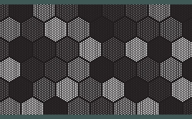六边形几何元素像素点阵图形矢量