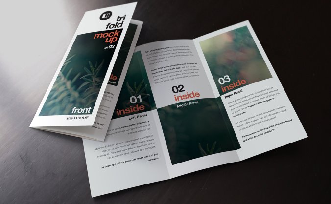 三折页样机效果图文件