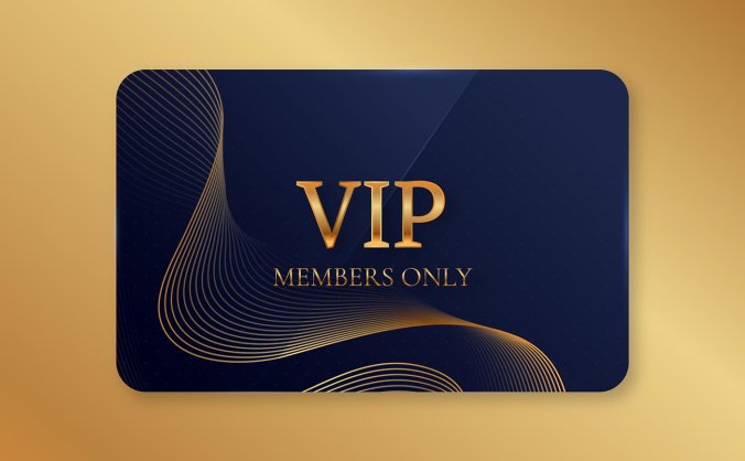 深蓝色VIP卡设计模板矢量素材