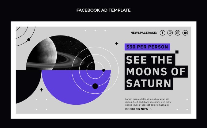 2款紫色宇宙星球简约时尚潮流背景矢量素材