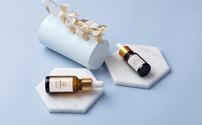 高级化妆品样机效果图PSD