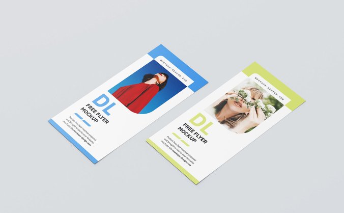 1套5组精美高清卡片样机效果图素材PSD