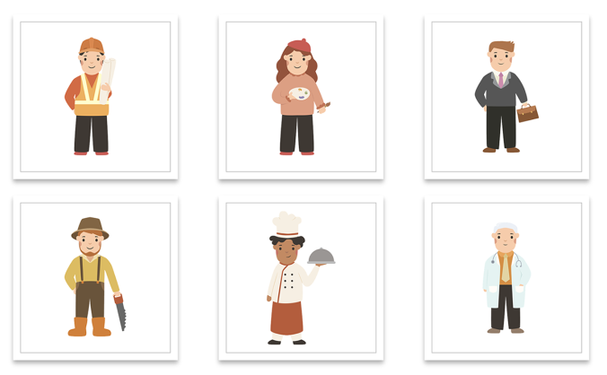 21组各职业人物角色插画合集