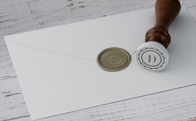 精美火漆金属印章样机