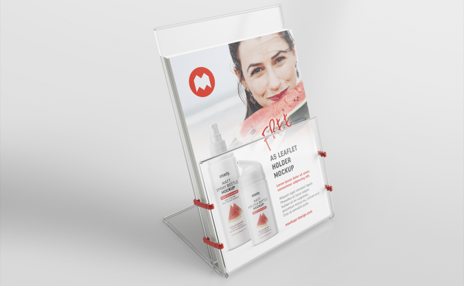 一套海报DM宣传单页样机效果图PSD