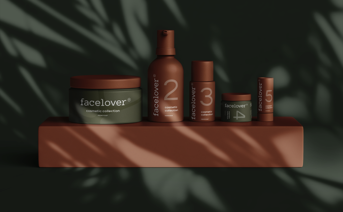 莫兰蒂色调的化妆品样机包装效果图PSD