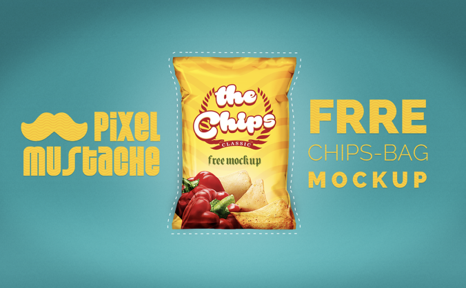 薯片土豆片零食样机PSD