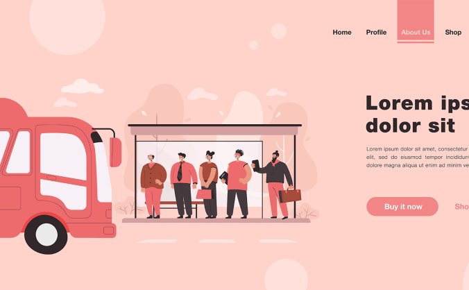 11组文艺清新红色生活主题矢量插画插图