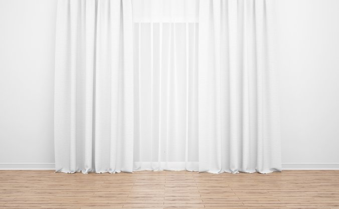 室内窗帘地板分层文件PSD