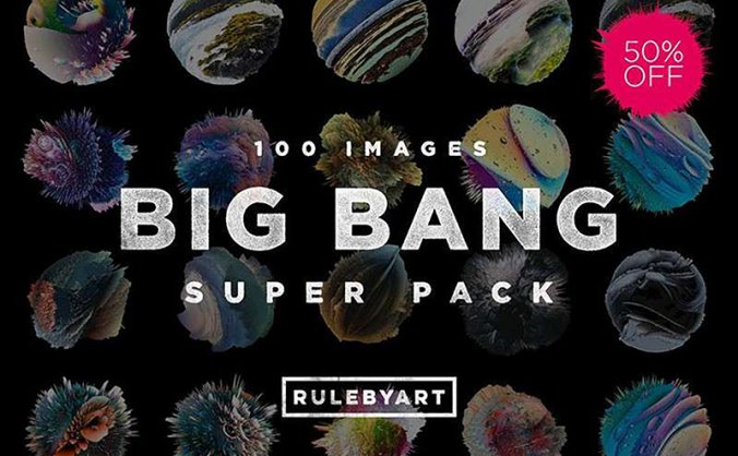 99张爆炸流体画艺术背景图案素材PNG