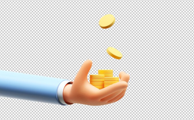 10组精美的3D立体手势插画源文件高清大图