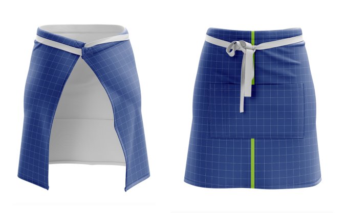 精美围裙样机正背面效果图PSD