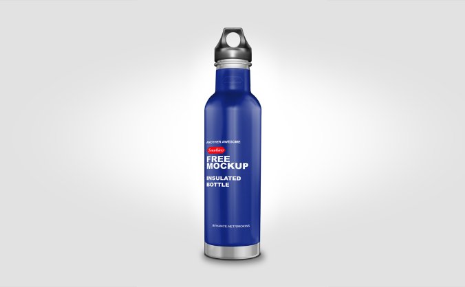 金属质感运动水杯水壶样机PSD