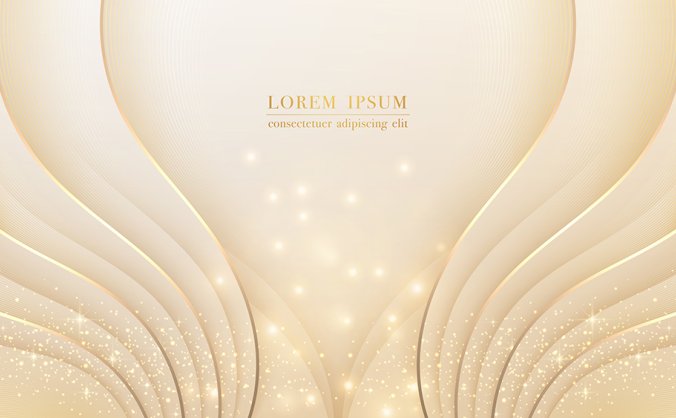 三款高端大气的精美的金色矢量背景素材EPS