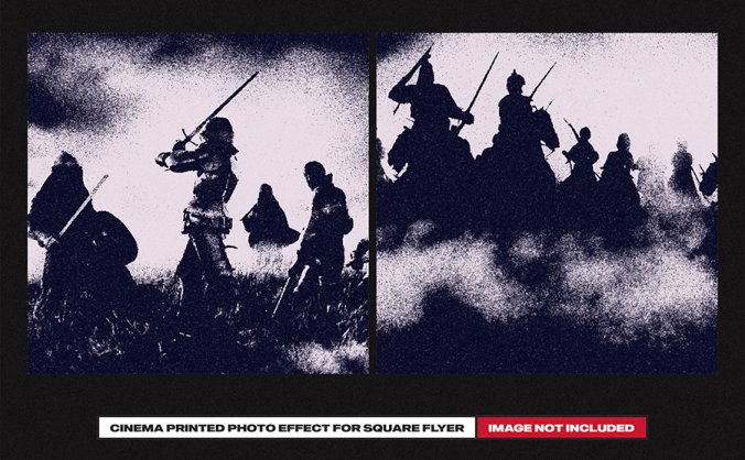 暗黑酷炫风格的历史痕迹特效PSD素材