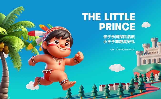 印第安小王子海报PSD