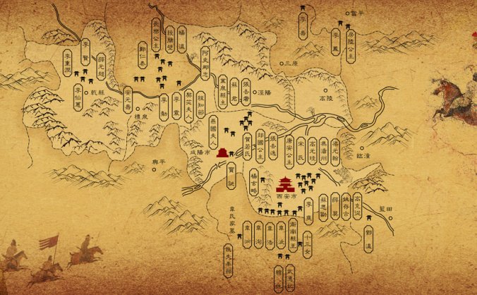 唐壁画墓藏分布图设计