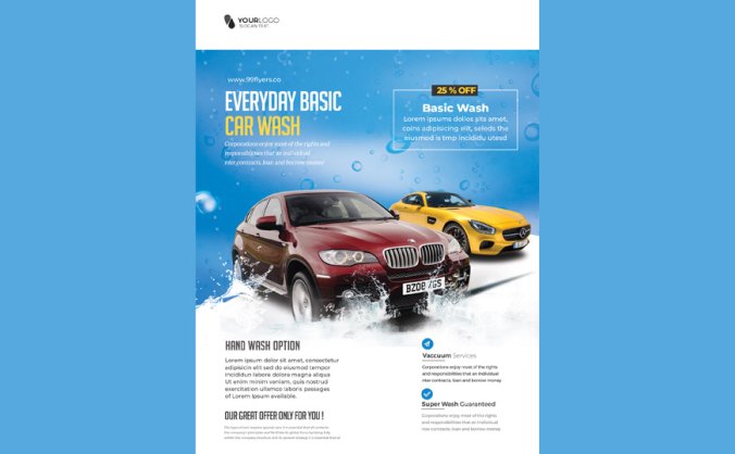 免费洗车海报