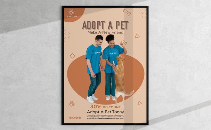 宠物店员工与狗PSD300