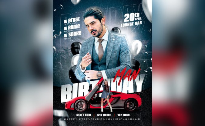 霸道总裁与香车美女PSD