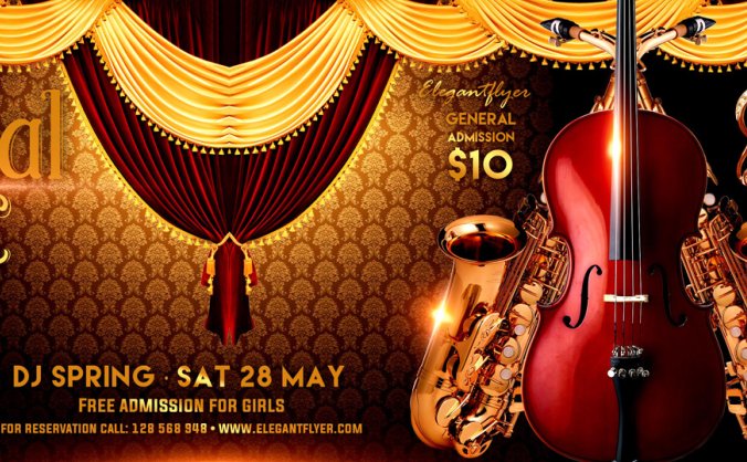 古典音乐海报PSD