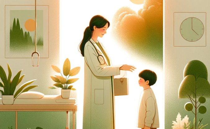 插画风格医疗活动海报PSD