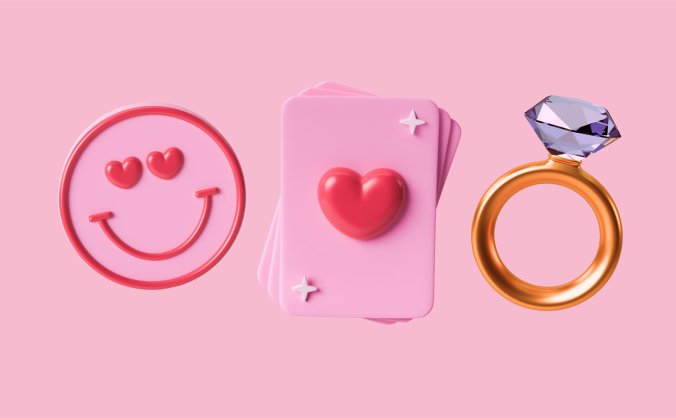 3D情人节主题插画ICON资源包