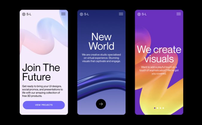 3D波浪线插图资源包